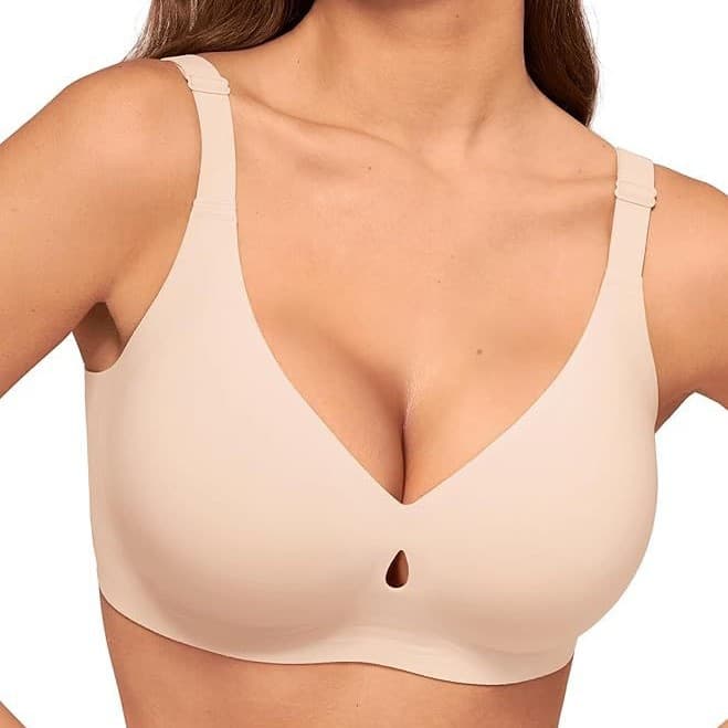 Amazon cross-border European and American foreign trade wire-free bras that make large breasts appear smaller, push-up, and feel seamless, suitable for plus sizes.