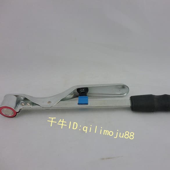 Punch press safety handpiece, punch press gripper, stainless steel safety device, single-head safety hand guard for punch presses.