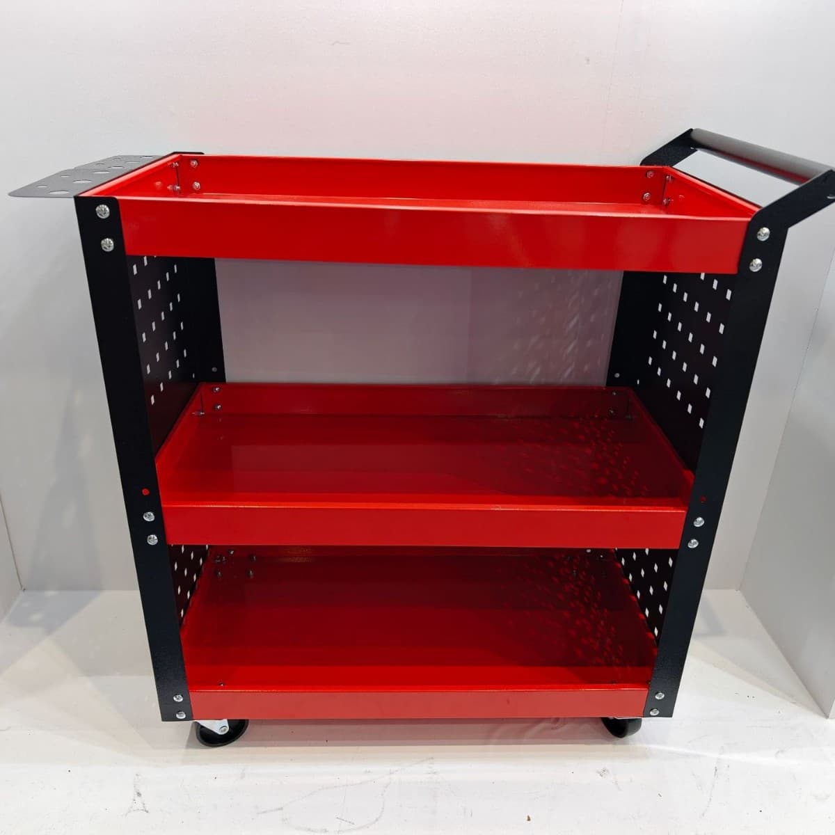 Three-Tier Parts Cart Tool Cart, Auto Repair Shop Hand Truck, Movable Three-Tier Parts Hand Truck