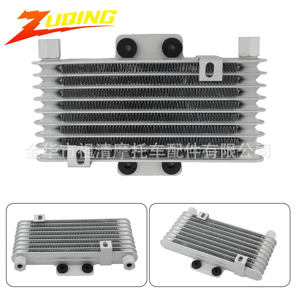 Dirt Bike Modified Oil Cooler 125-250CC Motorcycle Radiator 8-Layer with Clips ATV Off-Road Vehicle
