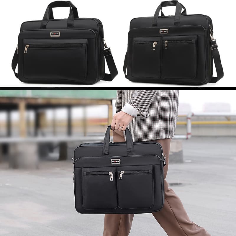 Wholesale MacBook Laptop Bag Multifunctional Men's Business 15.6-inch 17-inch Computer Bag Nylon Handbag for Men