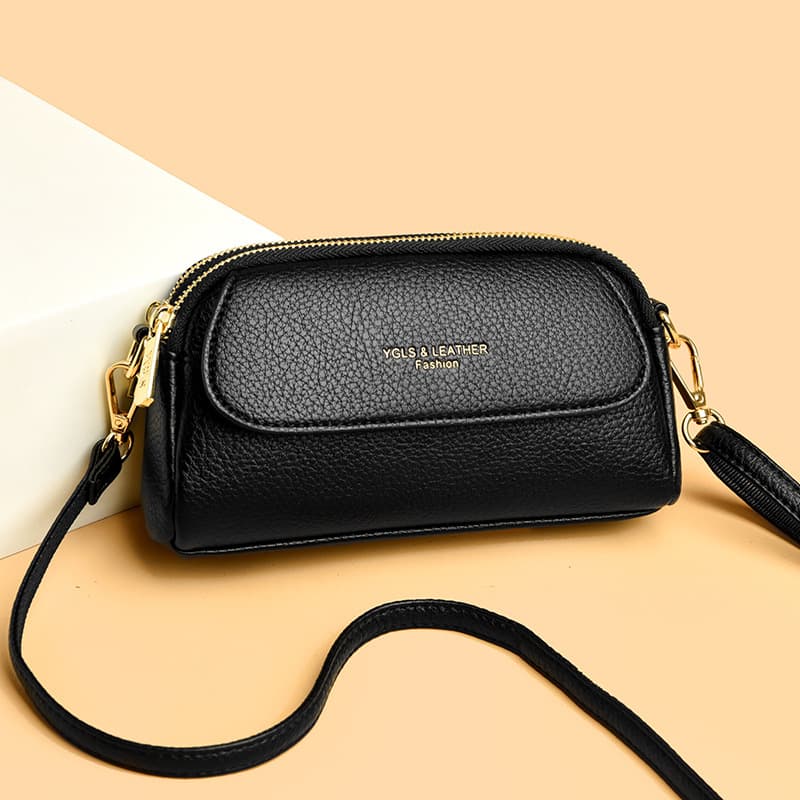 Cross-border women's handbag, hand-carry bag, 2026 new style, fashionable textured soft shoulder bag, Korean-style trendy crossbody bag