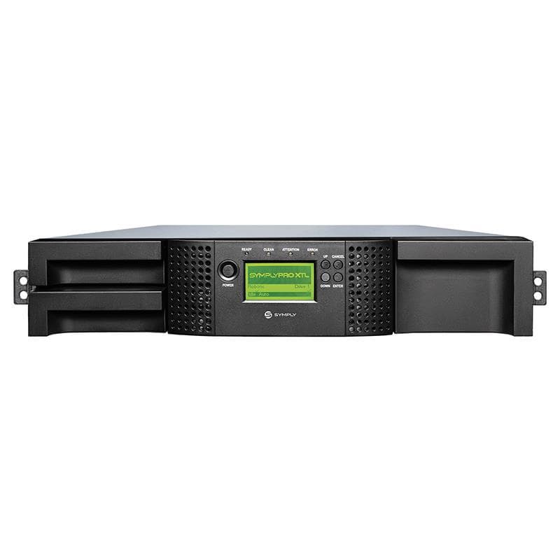 Feibian Master SymplyPRO XTL 24-slot LTO-8 tape drive, original rack-mounted redundant power supply