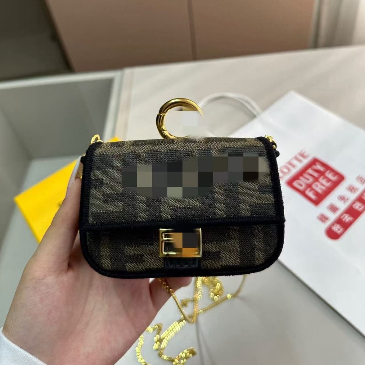 Velvet Baguette Colorful Embroidered Versatile Mini Bag, Can Be Used as Bag Charm, Coin Purse, Red Envelope Bag, Keychain Bag