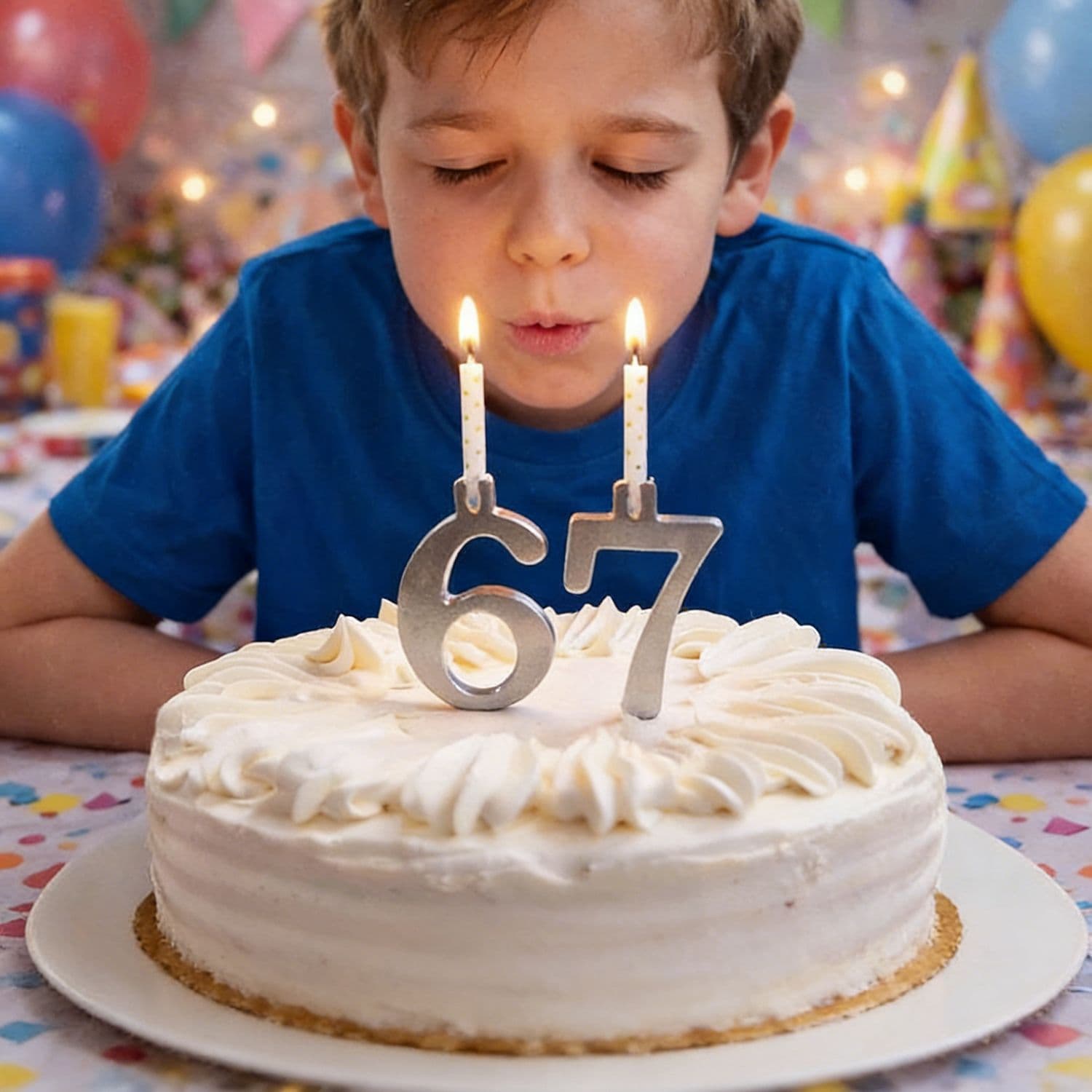 New Cross-Border Digital Cake Candle Holder Set
