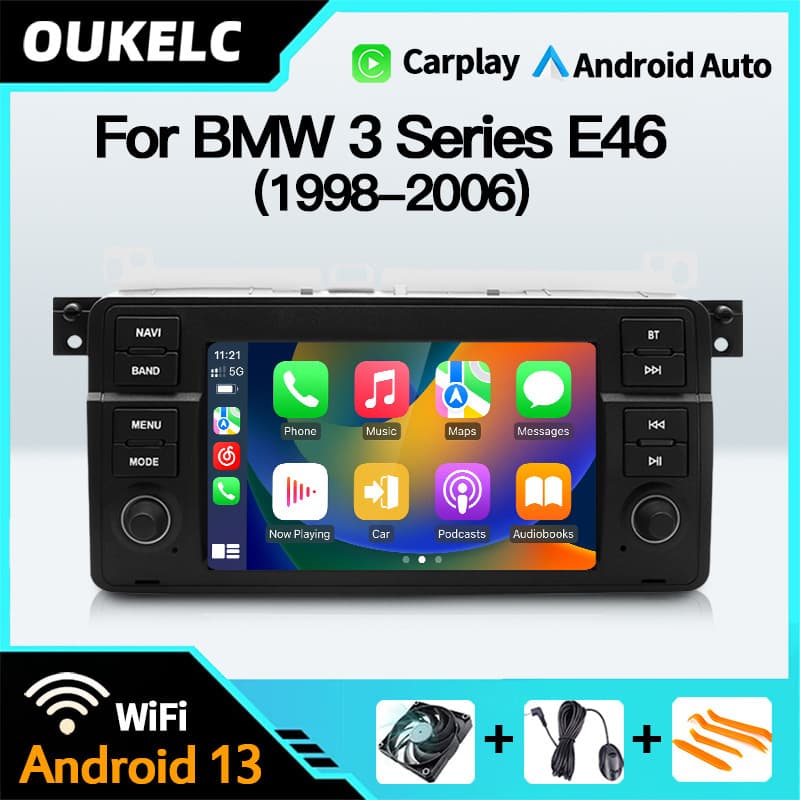 Compatible with BMW 3 Series E46 M3 MGZT Android Navigation Radio Player Carplay