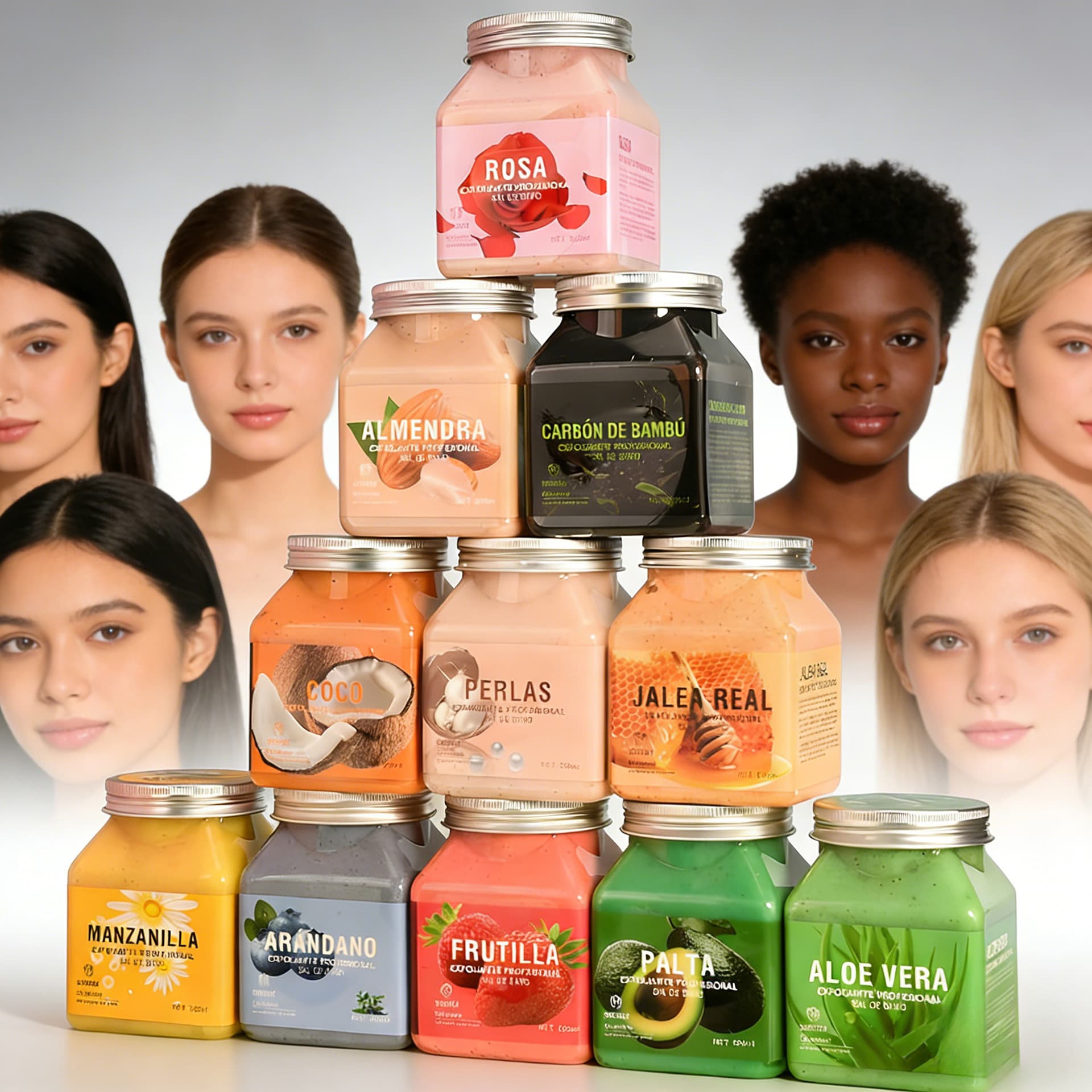 Cross-border Hot Selling Body Scrub 500ML Exfoliating Body Scrub with Long-lasting Fragrance