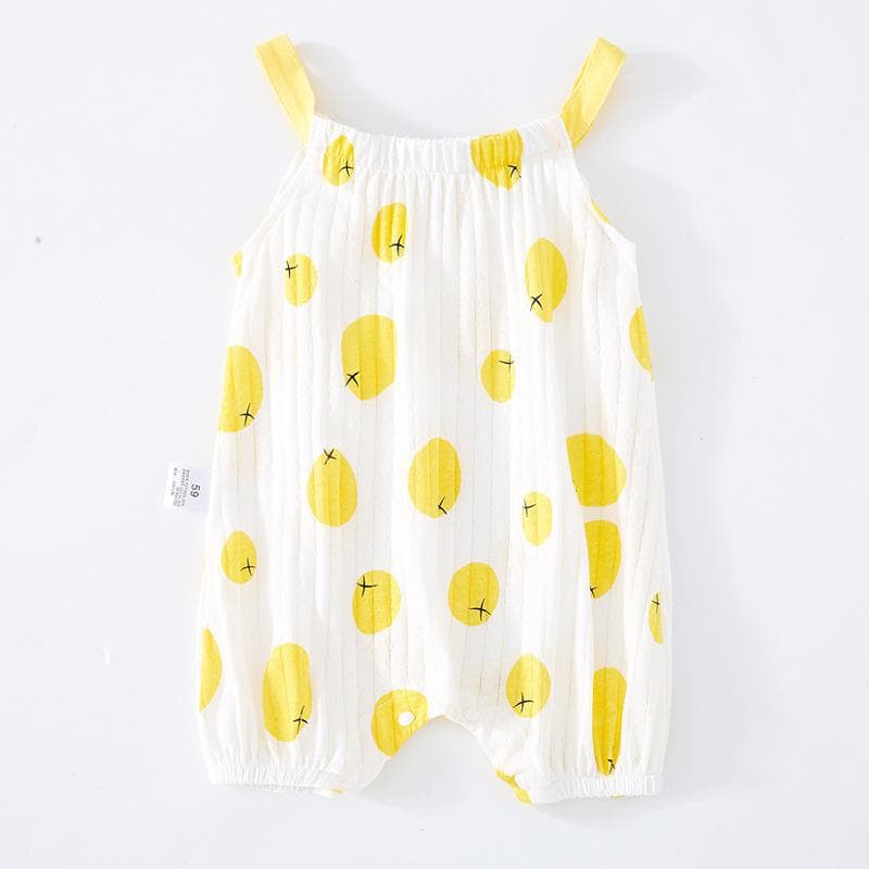 Baby Sling Romper Summer Thin Style Sleeveless Bodysuit Infant Princess Babywear Newborn Clothing