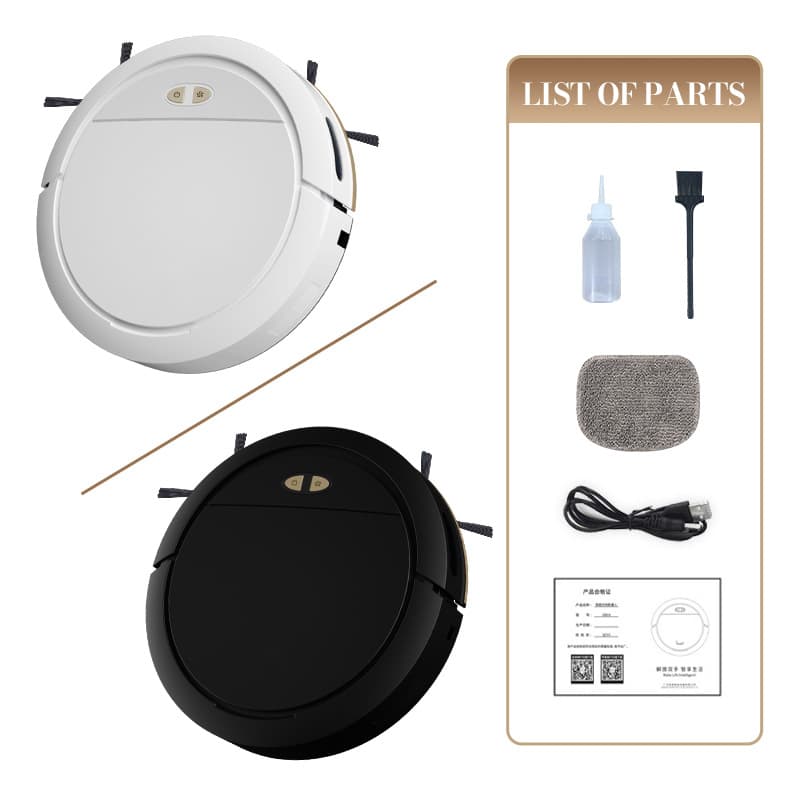 Smart Voice-Controlled Robot Vacuum Cleaner with Sweeping, Suction, and Mopping 3-in-1, Automatic Home Cleaning Machine with APP Control