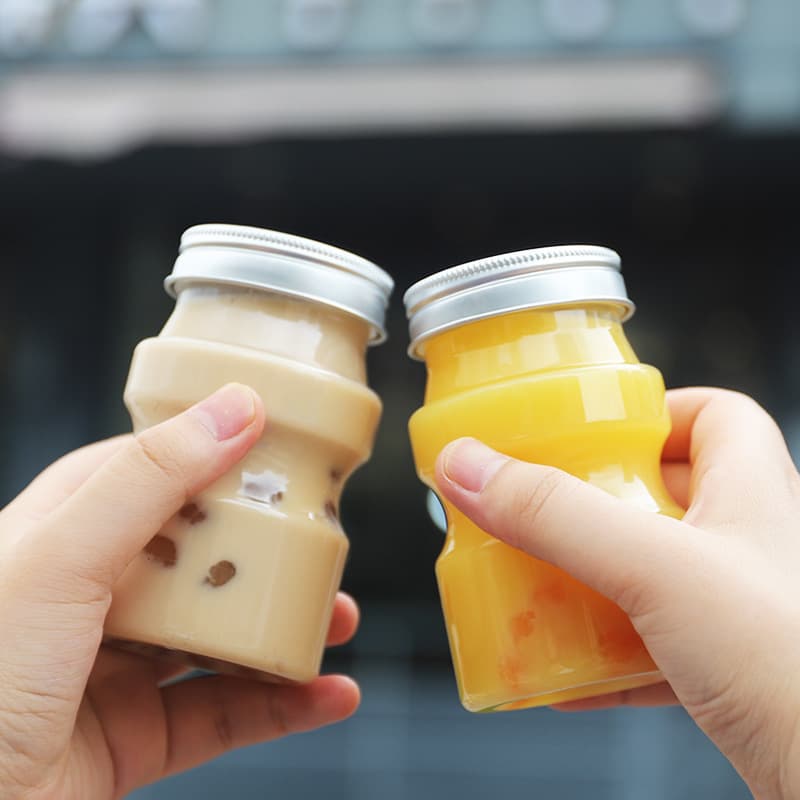 200ml PET Plastic Bottle, Yogurt Bottle, Beverage Bottle, Food Container, High Transparency Bottle, Milk Tea Bottle, Plastic Jar, Honey Bottle