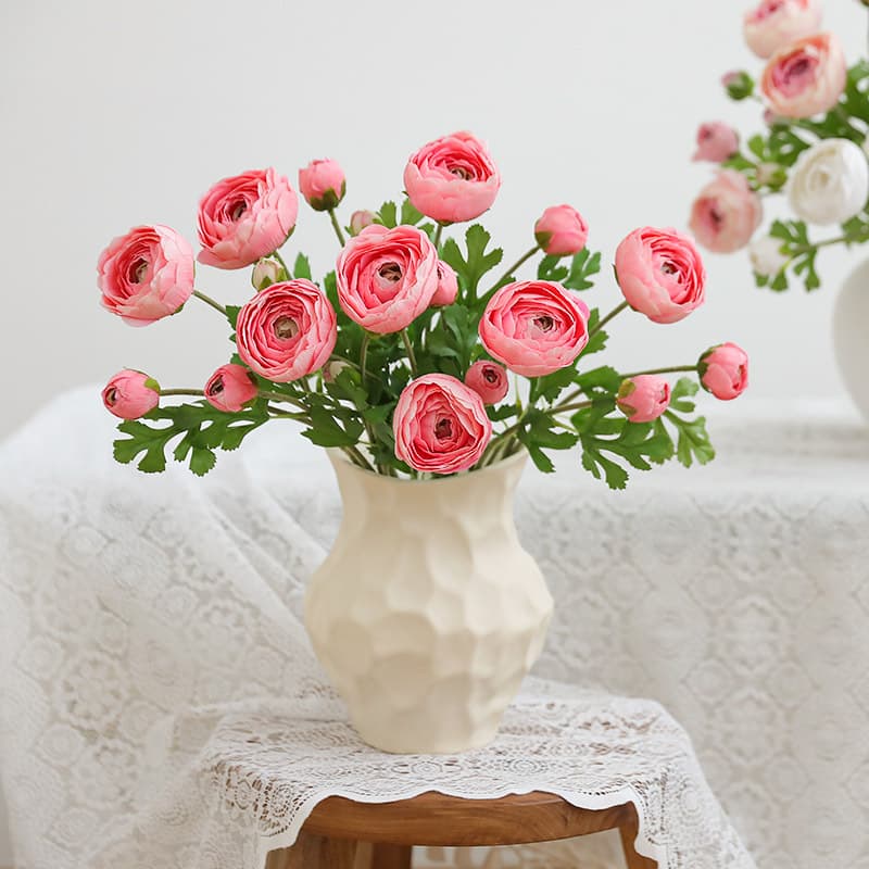Artificial Real-Touch Moisturizing Lily Single Stem Velvet Flower Buttercup Home Living Room Wedding Photography Decoration Wholesale