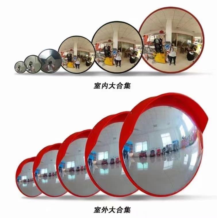 Thickened Indoor Outdoor Traffic Wide Angle Mirror Road Corner Convex Mirror Anti-theft