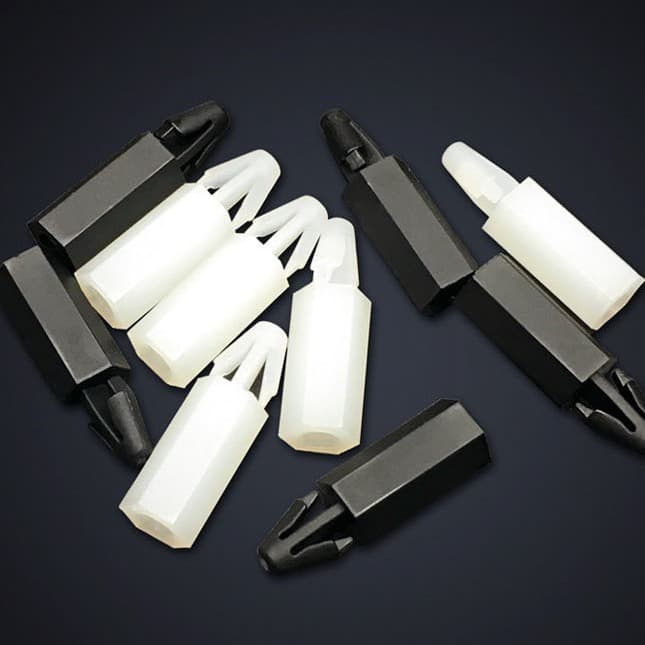 M3 M4 Black White Snap-On Nylon Internal Thread Hex Isolation Column Snap-On Aircraft-Type Isolation Column FTM Aircraft Head