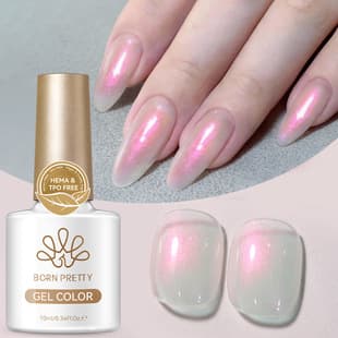 BORN PRETTY Cross-border Aurora Nail Polish Gel, Dreamy Neon Purple Aurora Mermaid Gel
