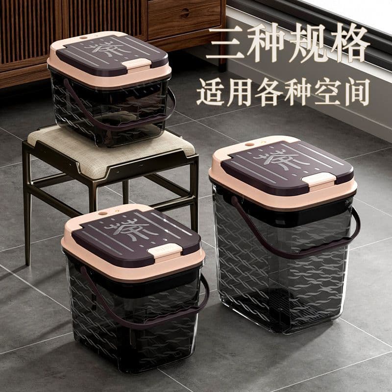 High-end tea water bucket wastewater container dedicated tea brewing trash can tea table drainage barrel tea bucket drainage pipe