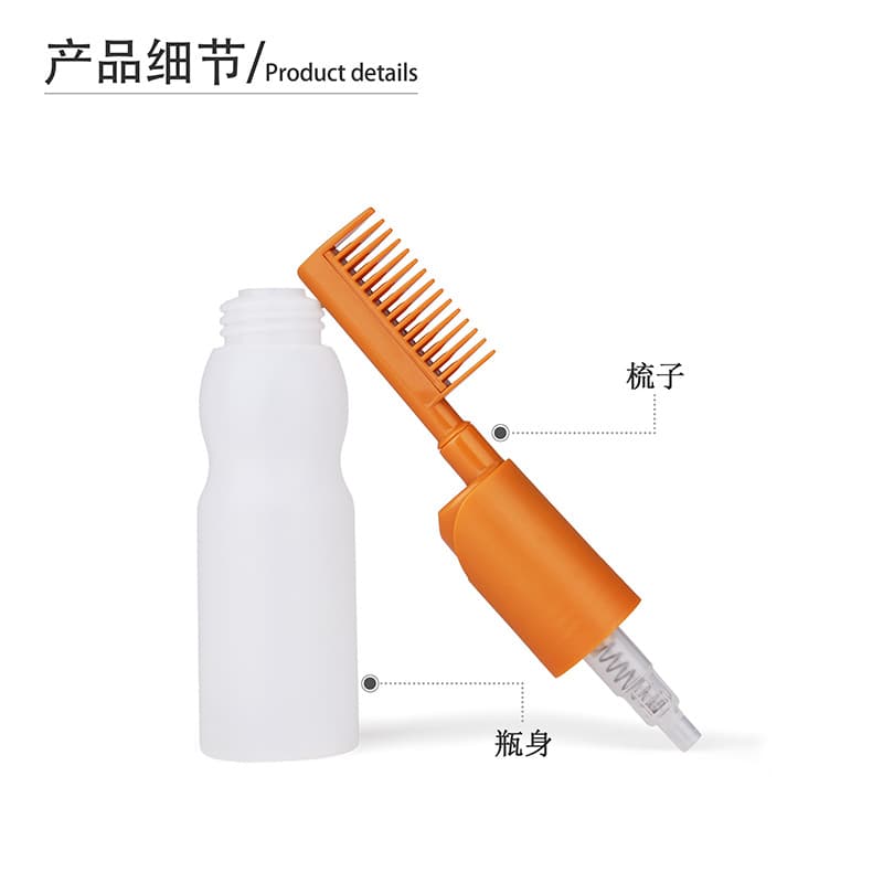 190ml Straight Hair Dye Bottle with Comb, Oil Scalp Cream Dispenser, Plastic Bottle, Hair Dye Comb, Cosmetic Dye Bottle