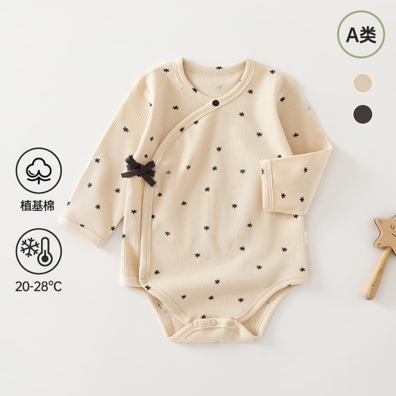Spring and Autumn Baby Clothes Ins-Style Monk-Style Long-Sleeve Romper Sleepwear Baby A-Class Anyang Children's Clothing Jumpsuit