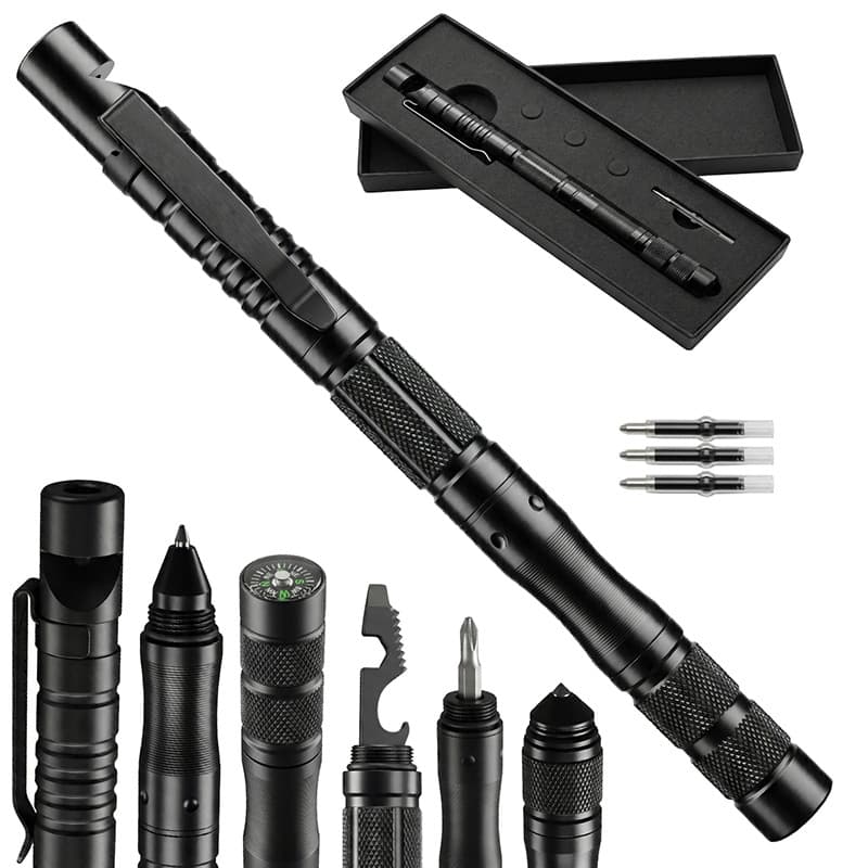 Cross-border EDC Multi-functional Tactical Pen Vehicle Survival Rescue Defense Pen Portable Self-defense Pen for Women