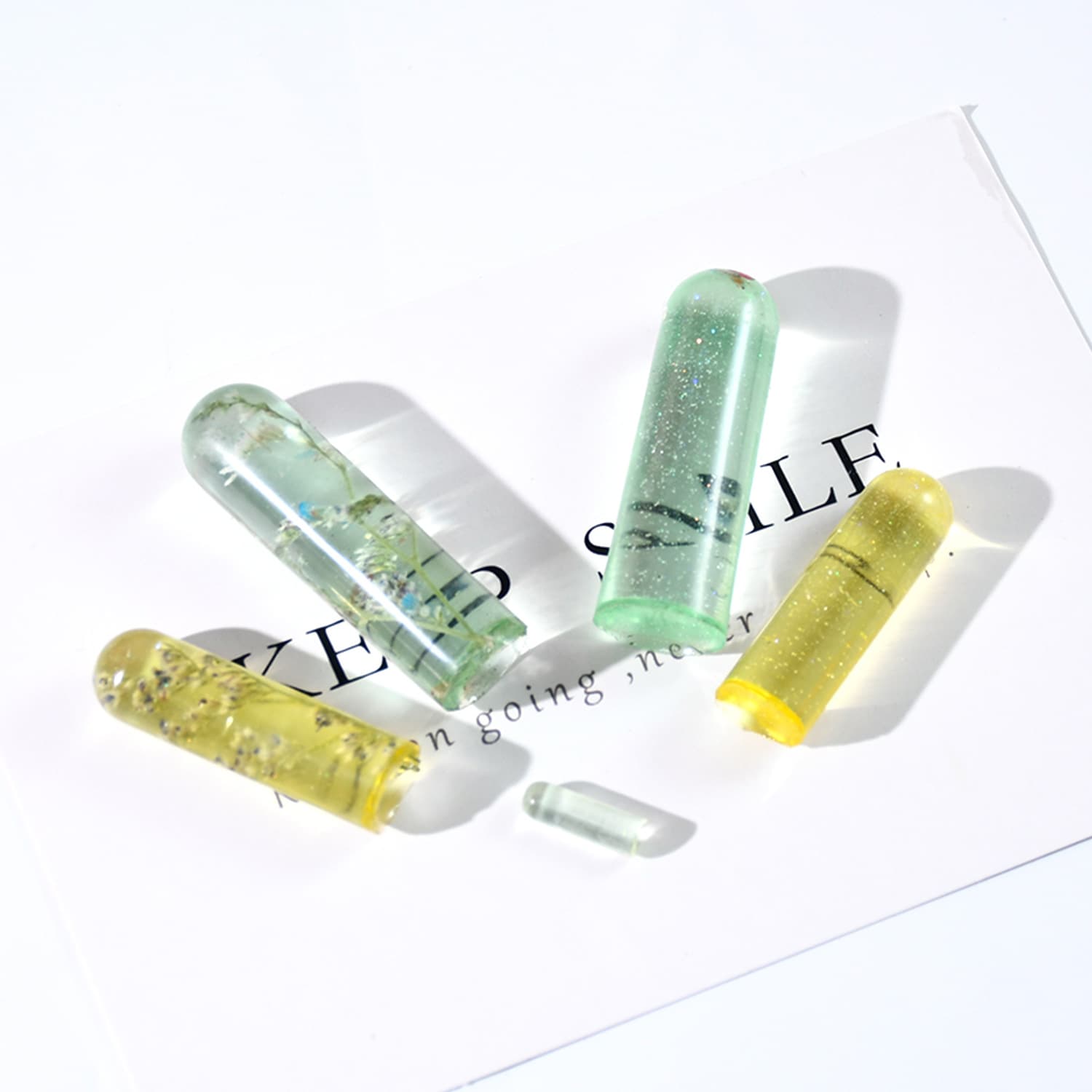 DIY Crystal Glue Test Tube Pendant Silicone Mold Cylindrical Glue Mold Cake Angiophilus