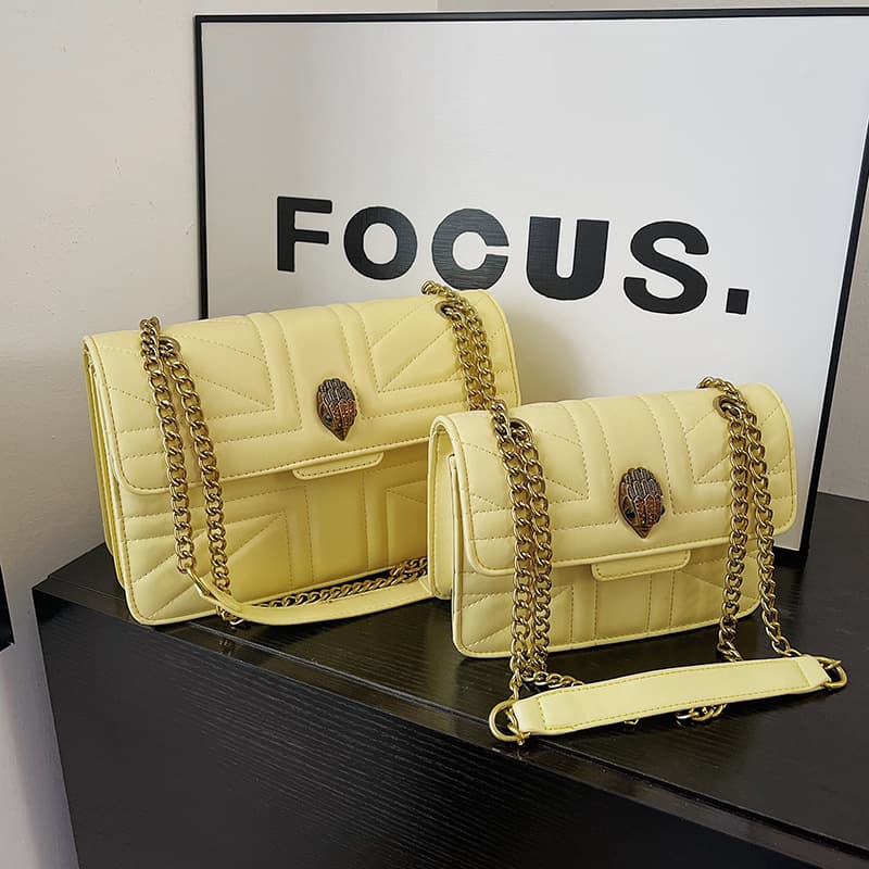 New Bird Head Bag Diamond Quilted Chain Bag for Women, Summer Fashion Korean Style Small Square Bag, Textured Niche Design Shoulder Crossbody Bag