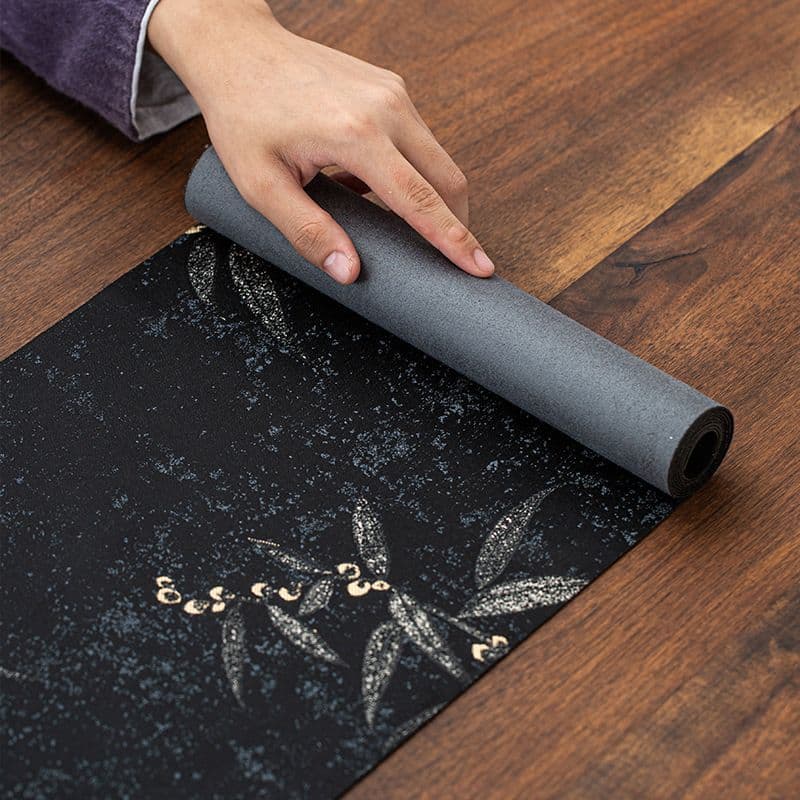 New Chinese Zen Waterproof Cotton-Linen Tea Table Runner, Tea Tray Mat, and Tea Cloth, Japanese Tea Ceremony Wholesale