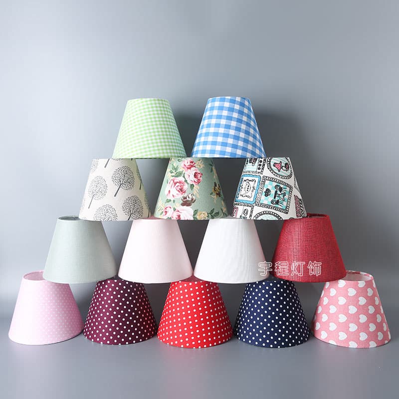 Children's Cartoon Table Lamp Bedside Wall Lamp Dining Living Room Pendant Light Fabric Shade Shell Cover E27 Lamp Holder Lighting DIY Accessories