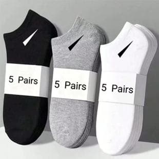 Solid Color Summer Socks, Anti-Slip Silicone, Casual Sports, Odor-Resistant, Moisture-Wicking, Invisible Men's Boat Socks