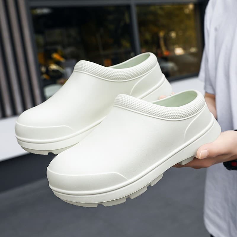 Large Size Women's Work Shoes Lightweight Water Shoes EVA Material Simple Design Nurse Shoes Comfortable Slip-On Casual Footwear
