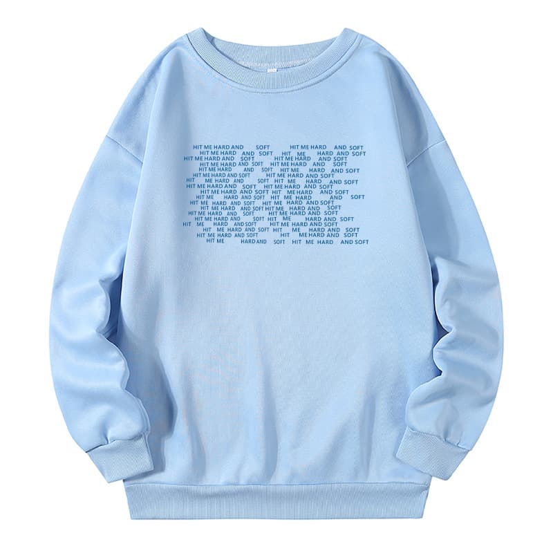 Billie Eilish HIT ME HARD AND SOFT Fleece Crewneck Casual Women Top