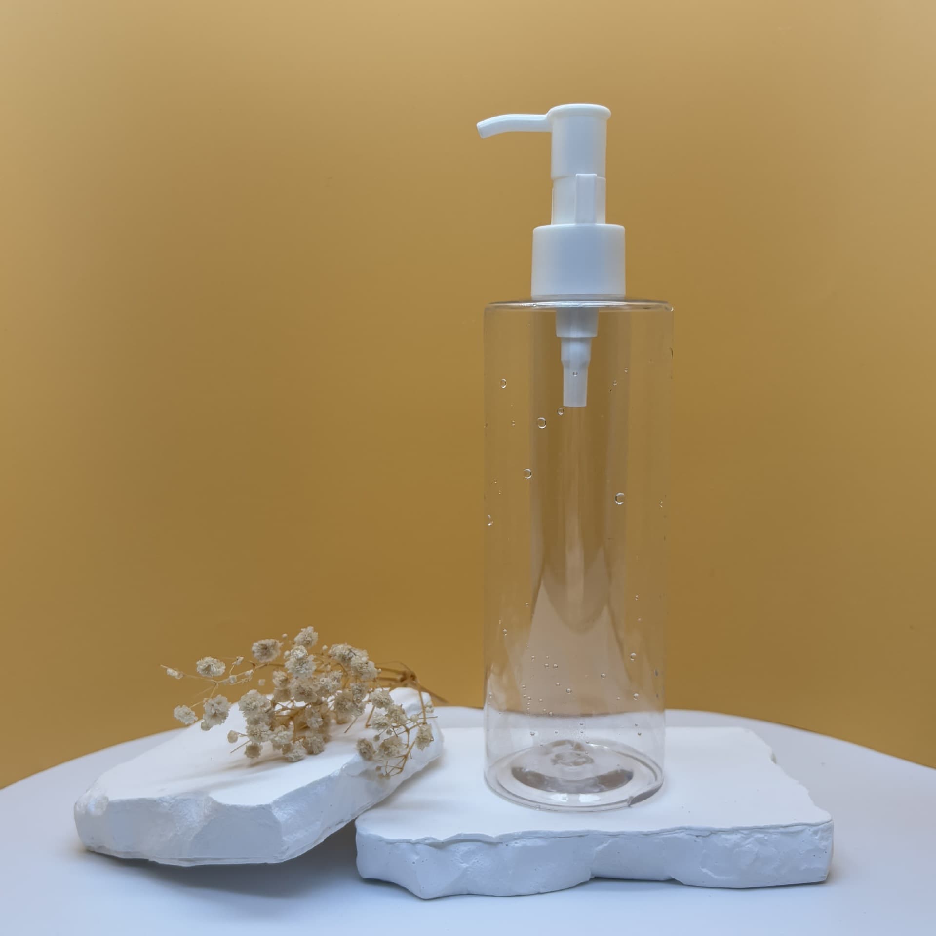 In Stock 300ml Shampoo Bottle Body Wash Bottle Flat Shoulder Bottle Transparent Bottle Daily Chemical Packaging Bottle
