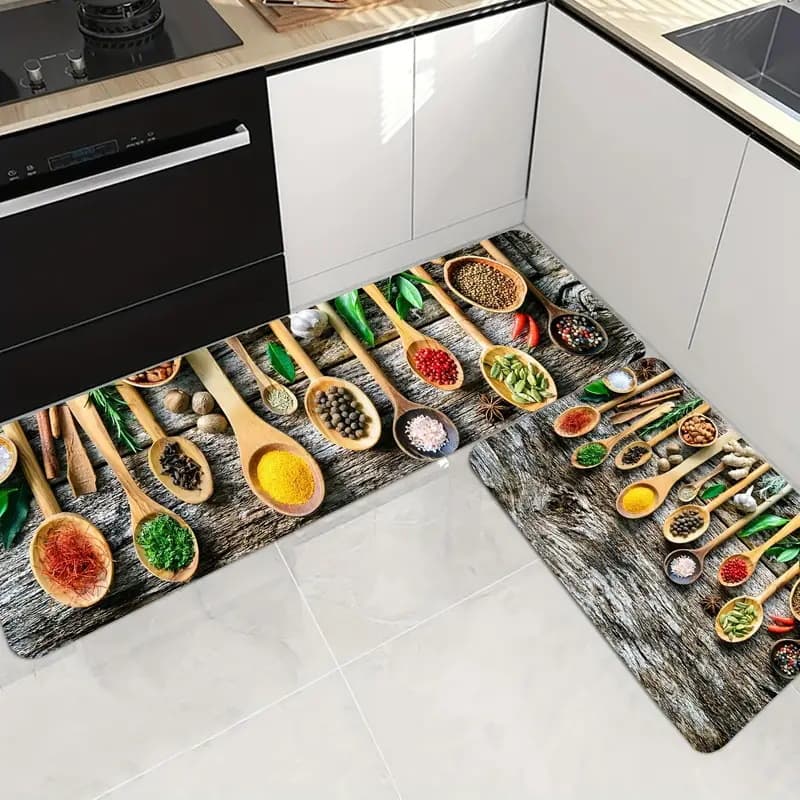 Rectangular Kitchen Mat, Foldable, Cross-Border E-commerce Carpet Mat, Home Door Mat, Kitchen Mat