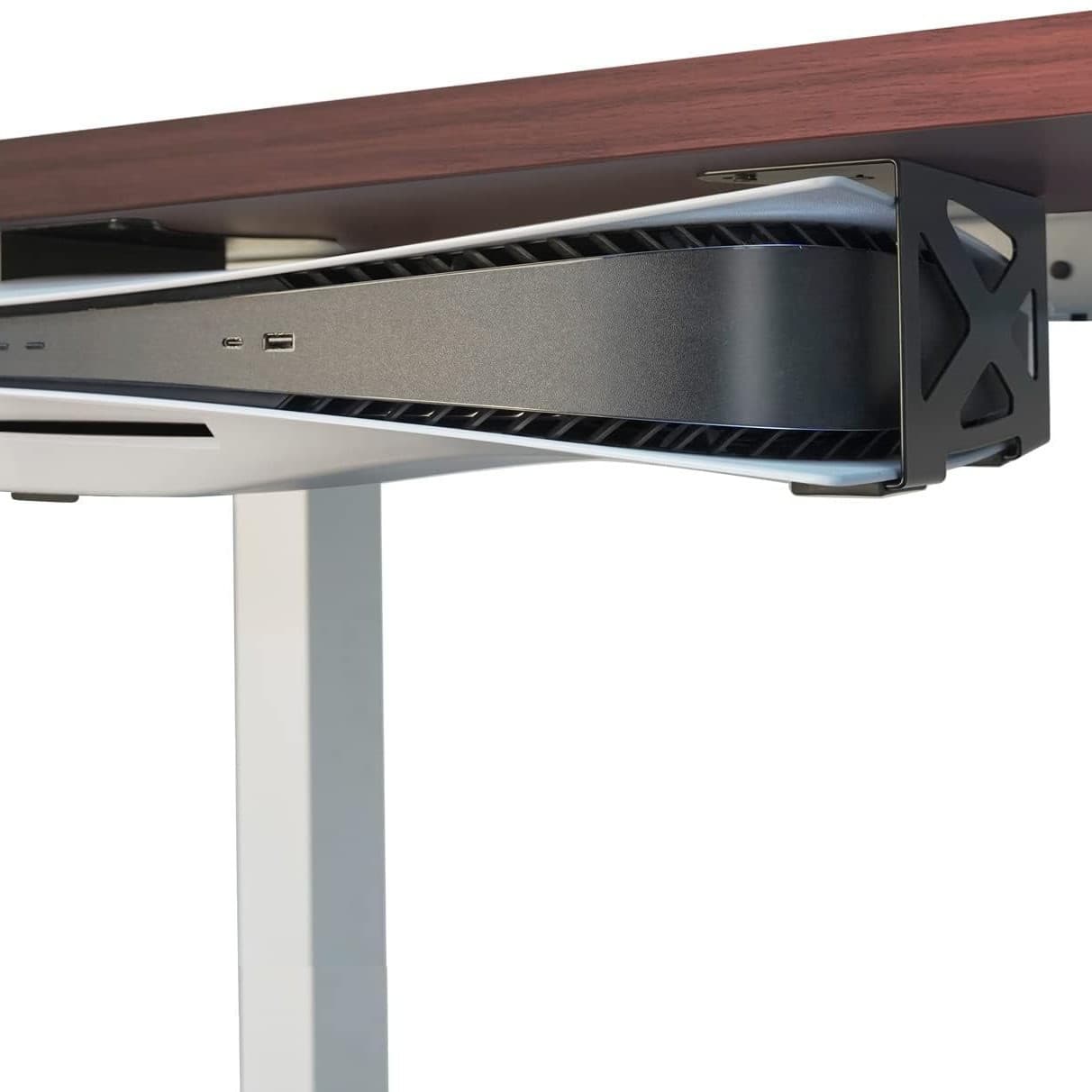 New Cross-Border PS5 Game Console Under-Desk Metal Storage Bracket Office Desk PS5 Game Console Storage Base