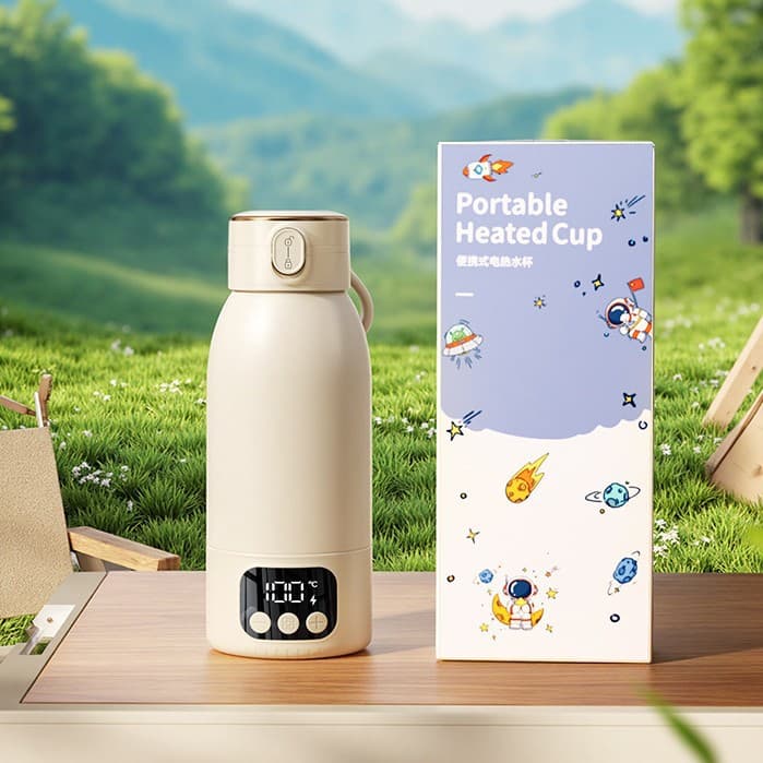 Wireless portable baby formula warmer/bottle for babies, suitable for outdoor use, and can be used to prepare formula at 100℃.
