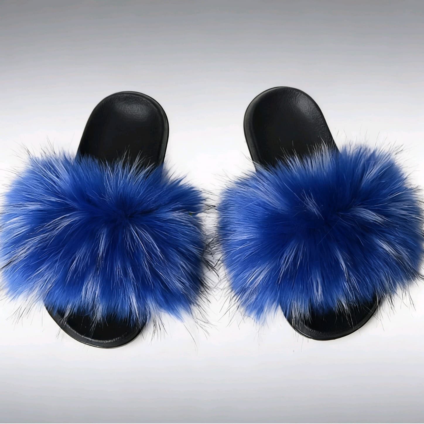 Faux Fur Slippers Summer Women's Anti-Slip Sandals Amazon Europe America Foreign Trade One-Strap Casual Style