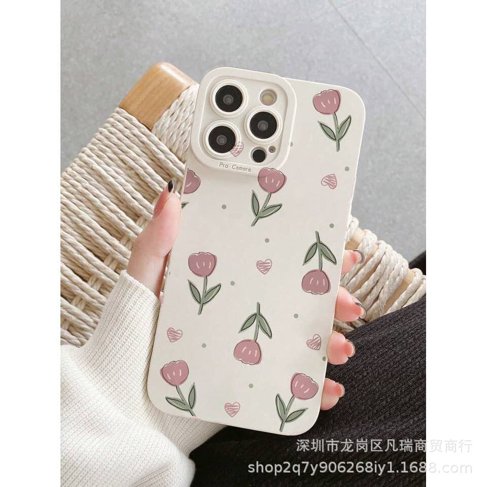 Tulip Phone Case for Apple iPhone 15 Pro Max, iPhone 11/12/13/14/16 Protective Cover 7/8 XS Max