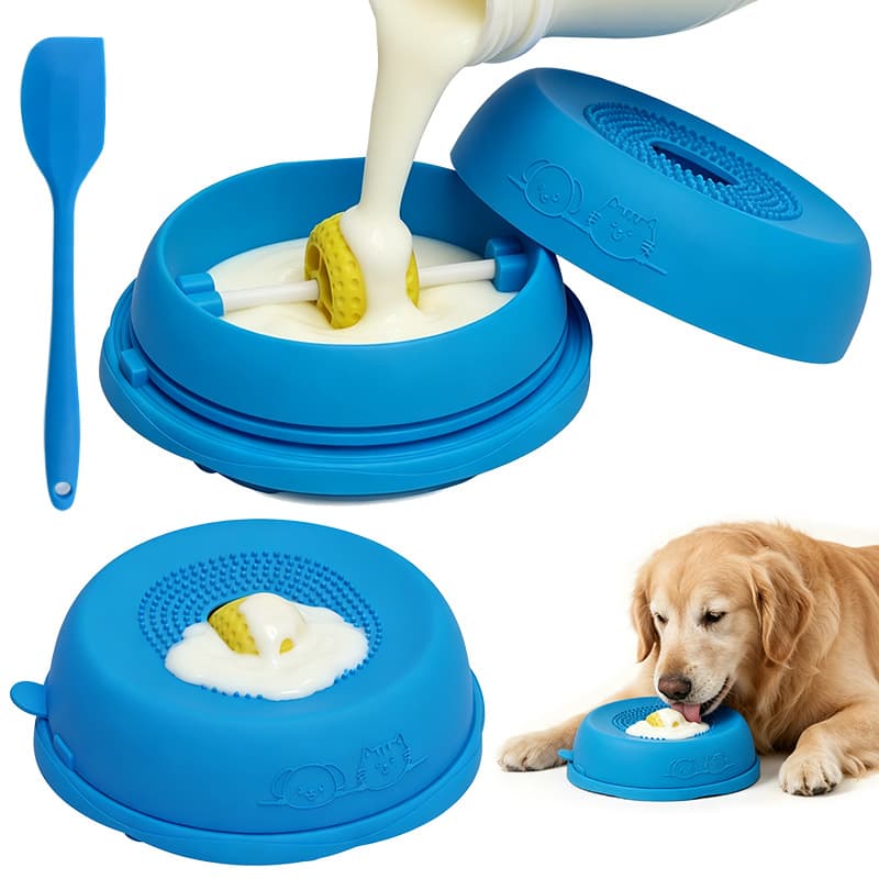 New Cross-Border Bestseller Liquid Slow Dog Bowl, Anti-Slip Spherical Bone Broth Food Dog Lick Liquid Dog Bowl