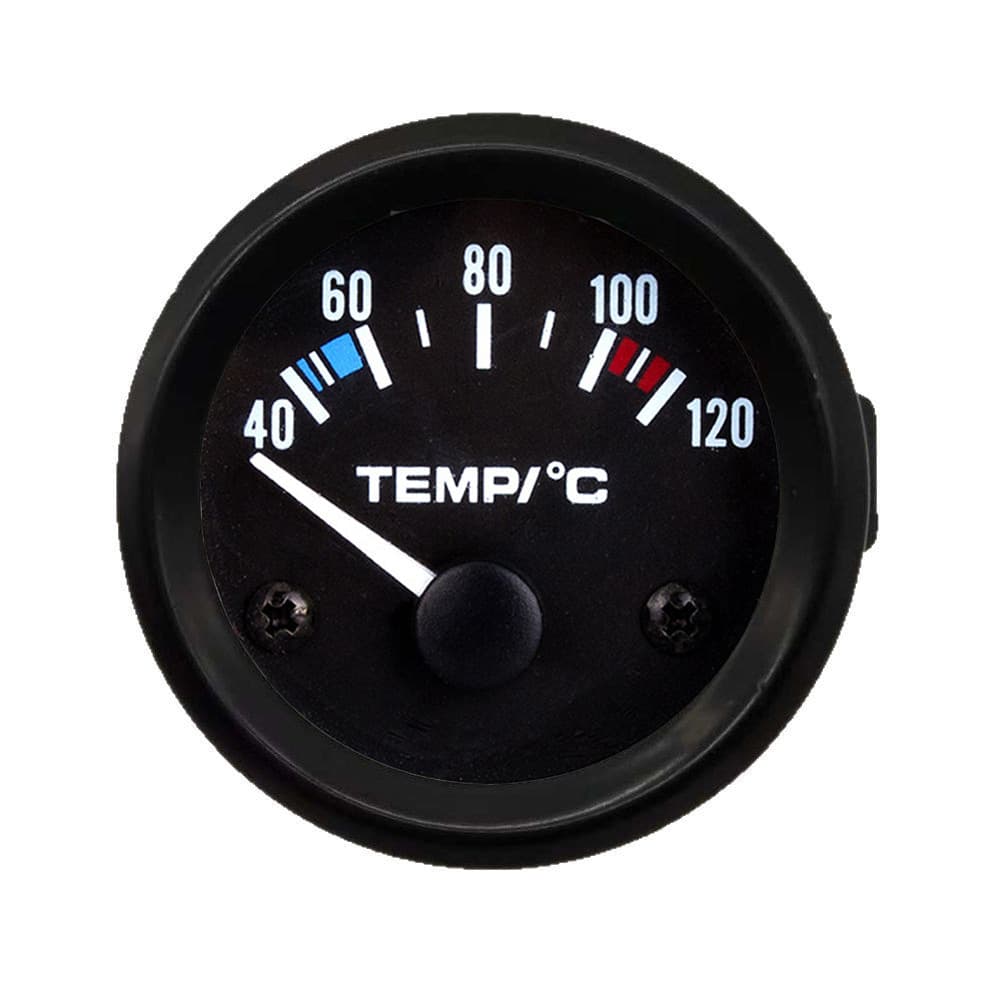 Car Modification 52mm Water Temperature Gauge 12V Universal Water Temp Meter 40-120°C Celsius Water Temperature Adapter