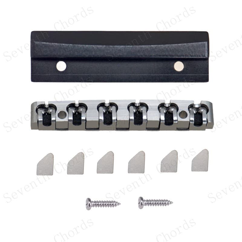 LP SG Metal Stainless Steel Electric Guitar Ball Nut Upper Nut String Nut Anshankou Piano Nut Length 43mm
