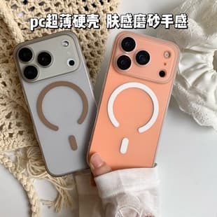 Compatible with Apple 17 Pro Max Ultra-Thin Frosted Magnetic Phone Case, iPhone 16 with Lens Film Skin-Feel Drop-Proof Cover