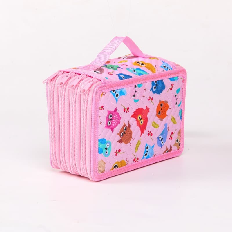 Secret Garden Drop-Proof Sketch Colored Pencil Case Large Capacity Pencil Pouch 72-Color Pen Roll for Nail Art and Fine Arts