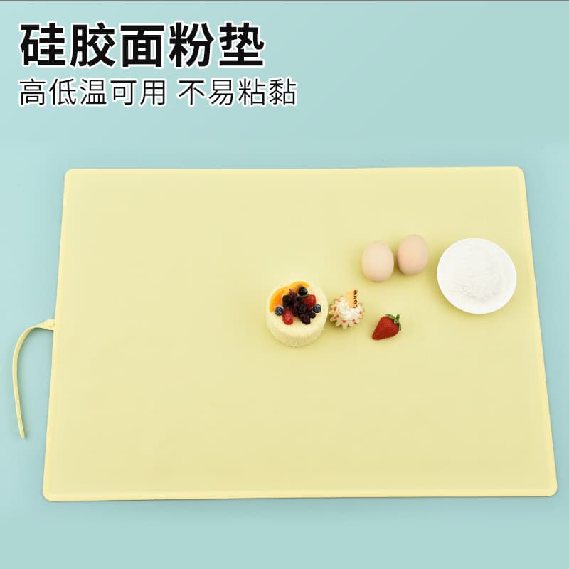 In Stock 3 Sizes Silicone Mat Silicone Kneading Mat Flour Mat Non-Stick Dough Mat Household Rolling Pin Mat Anti-Slip