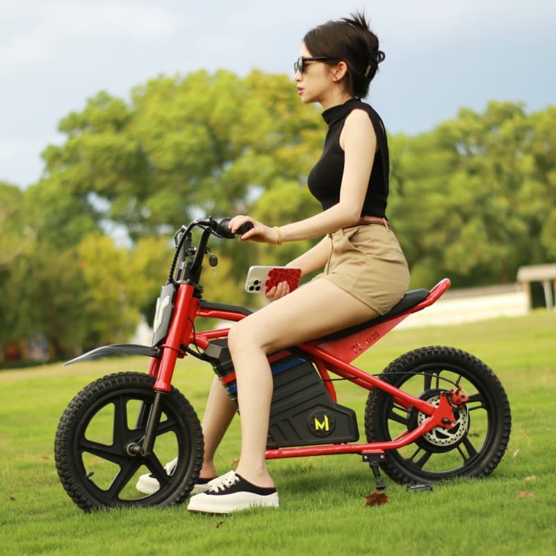 New 24V/36V Large High-End Children's Electric Off-Road Motorcycle for Export, Direct from Factory
