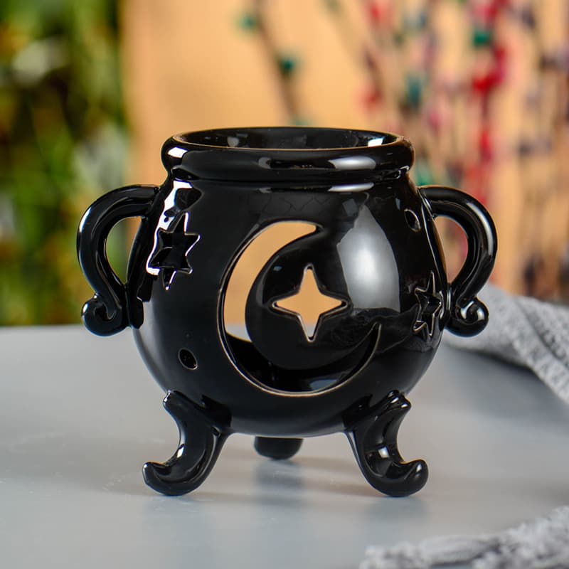 Ceramic Candle Aromatherapy Burner, Hollow-out Aromatherapy Lamp, Essential Oil Lamp and Oil Burner, Creative Home Decor Craft