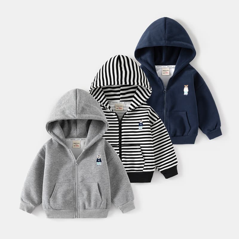 Kids Hooded Sweatshirt 2025 Fall New Style Boys Composite Thickened Sweatshirt Baby Zip-Up Jacket Coat Trendy