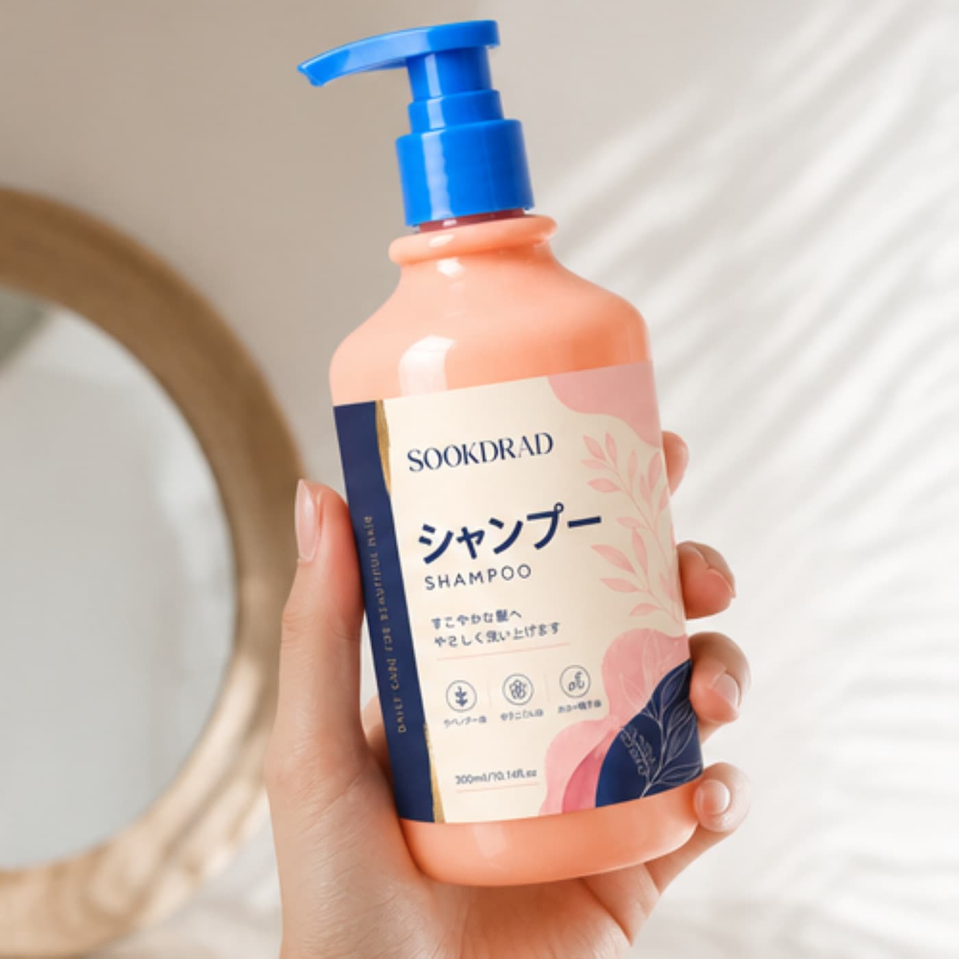 Cross-border Japanese shampoo containing lavender oil, geranium oil, jojoba oil, daily hair care foreign trade