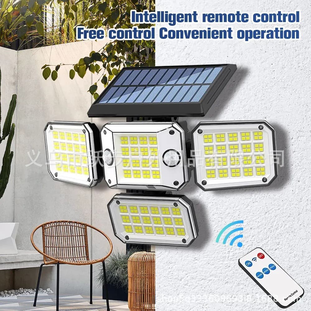 New Outdoor Solar Light with Motion Sensor, Split Wall Light for Garage, Road, and Garden