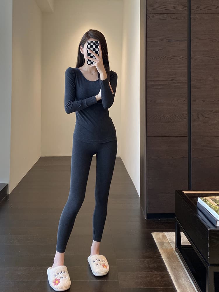 Autumn and Winter Warming Essential: De Rong Silk Thermal Set, Comfortable Thermal Clothing, 2024 New Model F092823