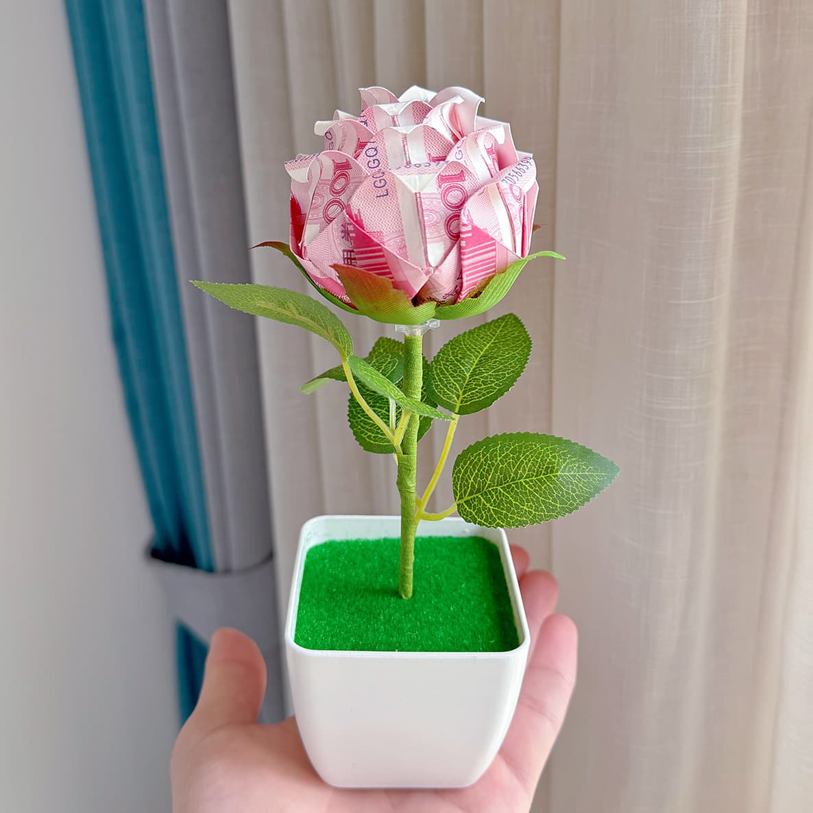 Money Flower Bouquet Material Rose Gift Voucher, 520 DIY Material Mother's Day Handmade Cash Practice