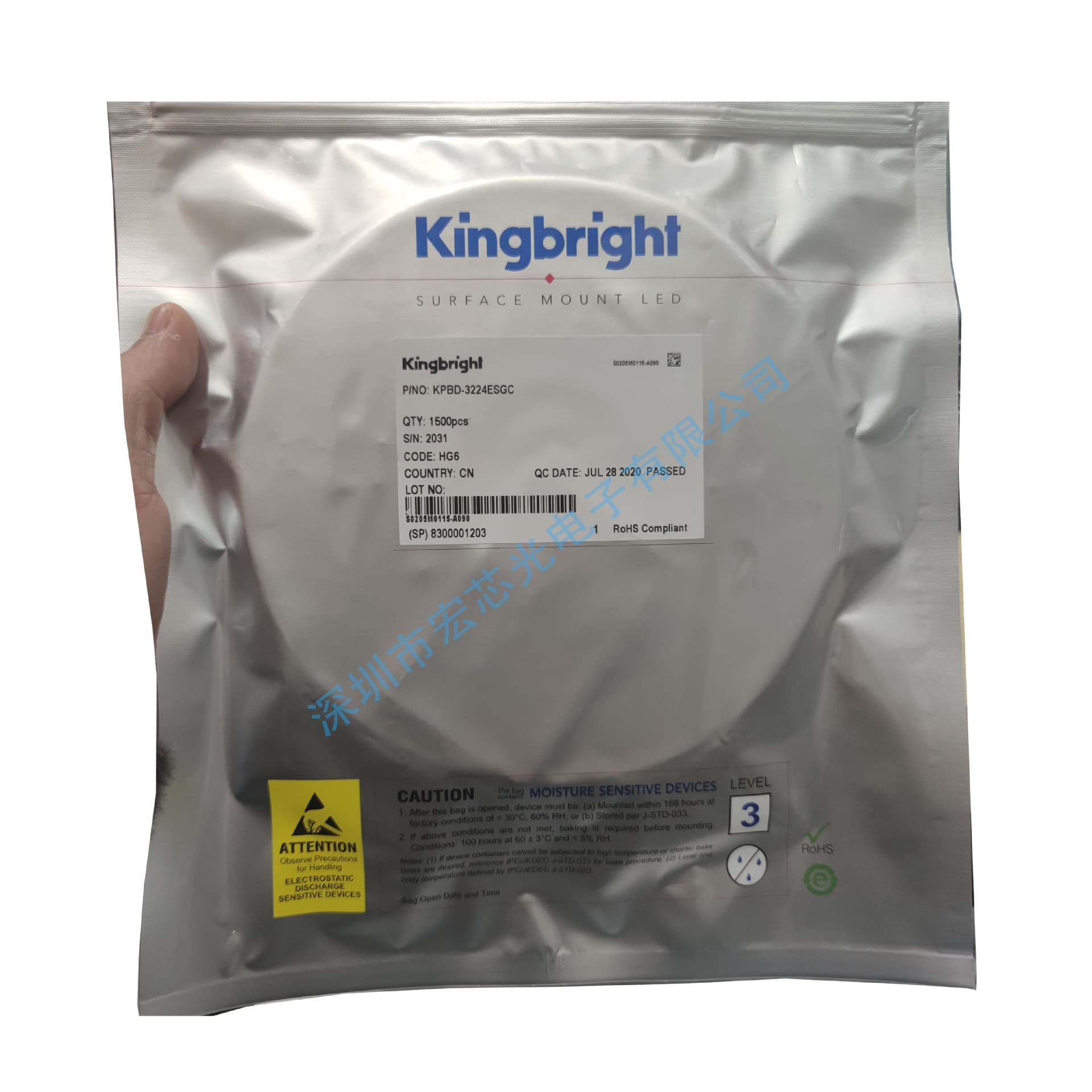 KPA-3010A16-SZ Yellow-Green LED Taiwan Kingbright Side Mount