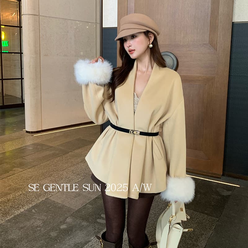 [Special offer non-refundable] Xiuxixi winter elegant socialite daughter-in-law wool coat women's coat 86101